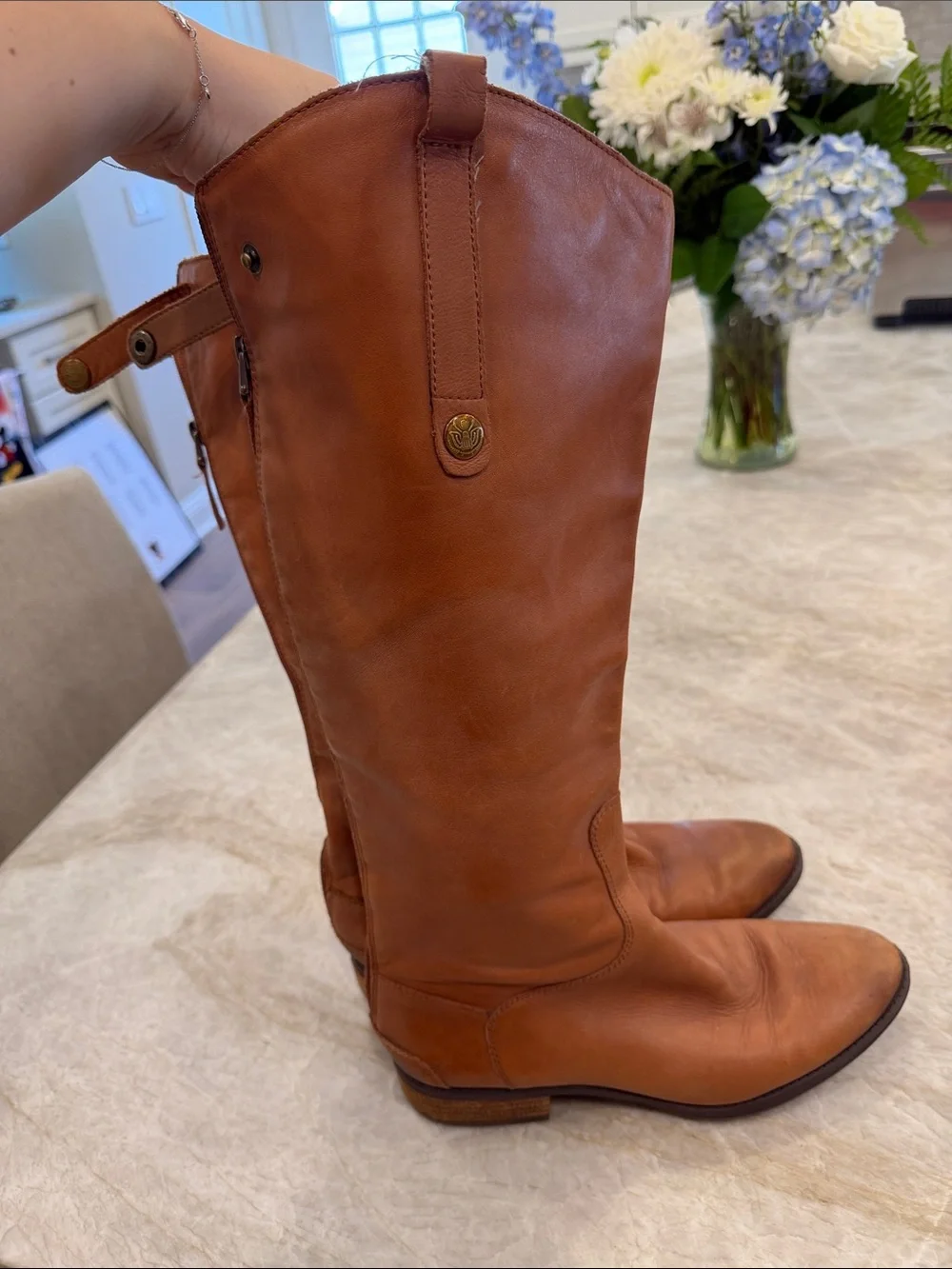 Sam Edelman Classic Tall Leather Riding Boots - Penny